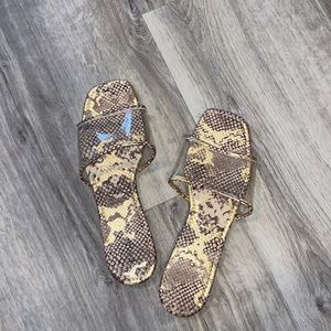 NEW: Clear & Gold Sandal